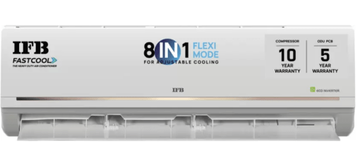 IFB FastCool Convertible 8-in-1 Cooling, 2023 Model 1.6 Ton 3 Star Split Inverter Smart Ready, 7 Stage Air Treatment AC - White  (CI1931G223G1, Copper Condenser)